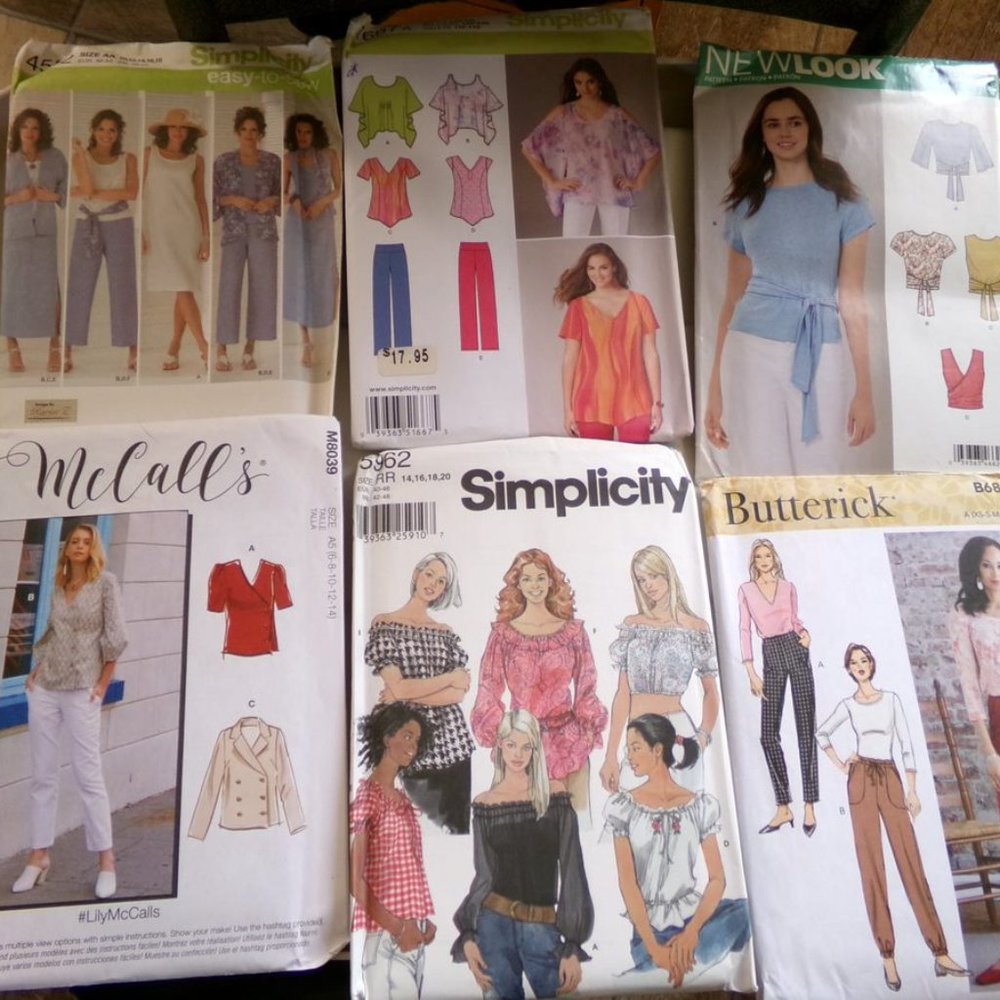 Sewing Pattern Lot OVER 70 patterns! Simplicity Butterick McCalls Burda New Look - Picture 7 of 16